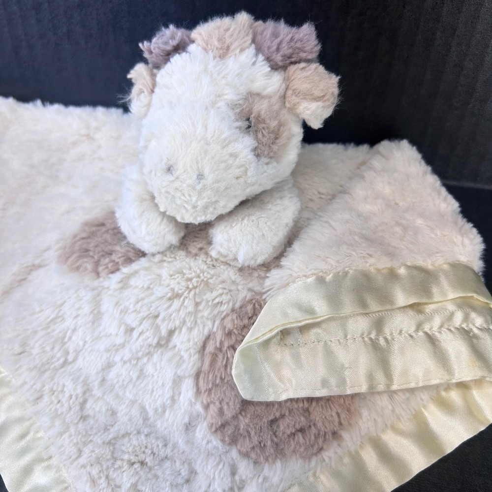 Plush Cow Baby Cream Mary Meyer Security Blanket Lovey Marshmallow Zoo 13"